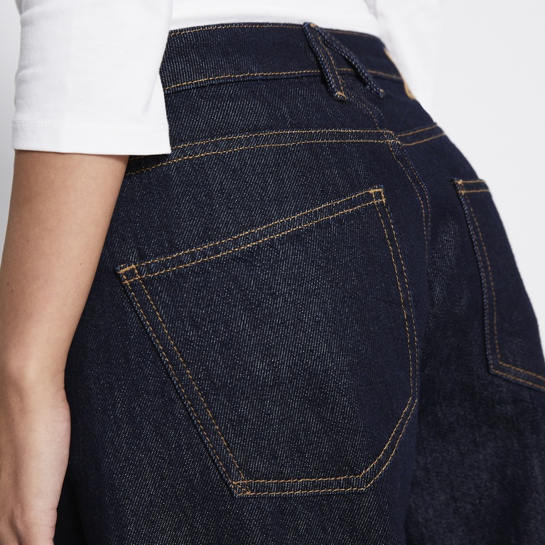 Mid waist wide jeans "Optiwide" Rinse